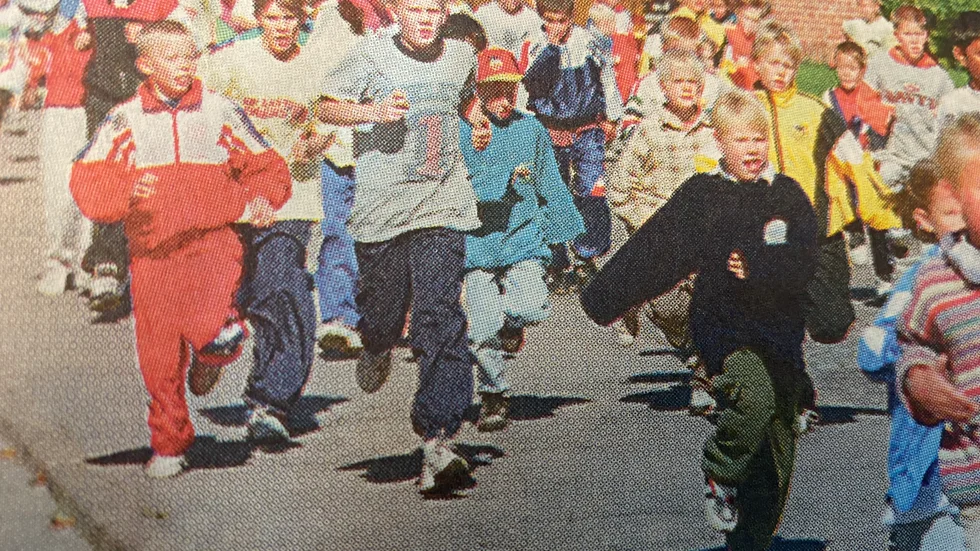 Sandbäcksskolans elever deltog i skoljoggen i september 2011. 