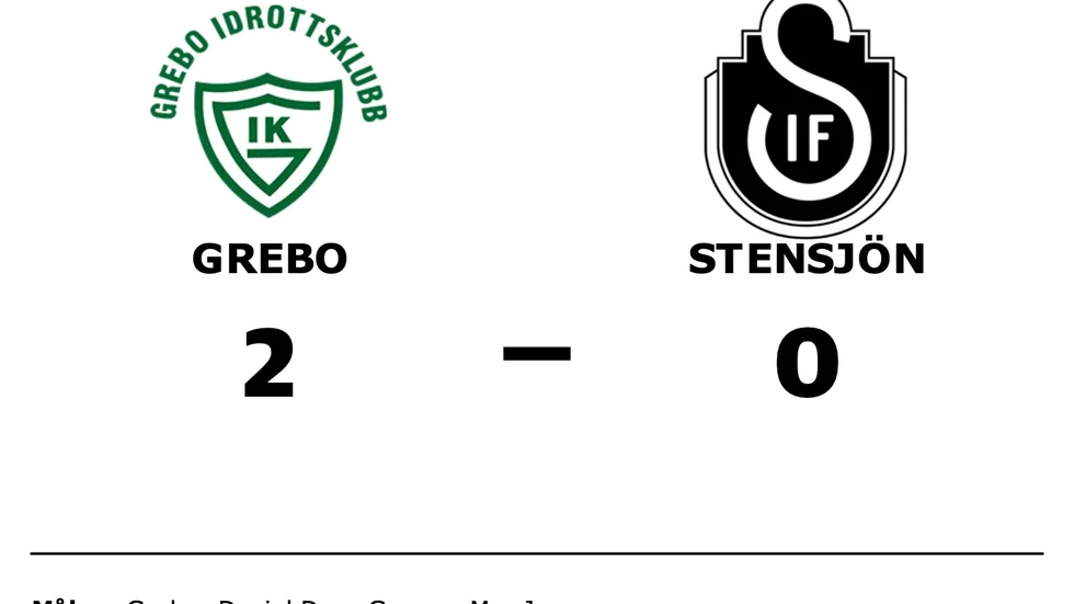 Grebo IK vann mot Stensjöns IF