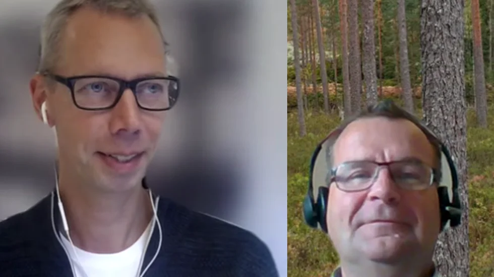 Martin Snickars, skolchef i Hultsfred gläds åt att gymnasiet lockar. Pär Edgren, ordförande bun (M) likaså.