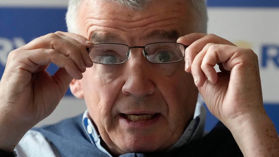 Michael O'Leary, vd för Ryanair, svingar vilt mot fackförbunden. Arkivbild.
