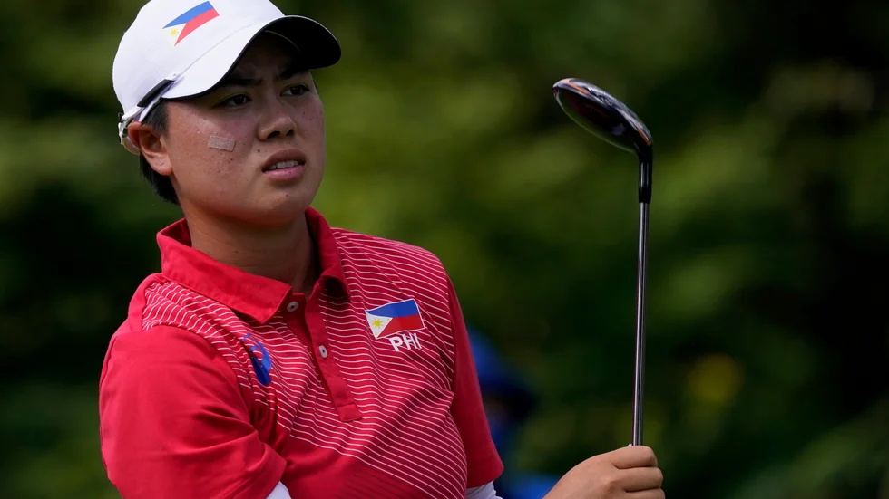 Yuka Saso från Filippinerna fick högst oväntat en ny caddie.