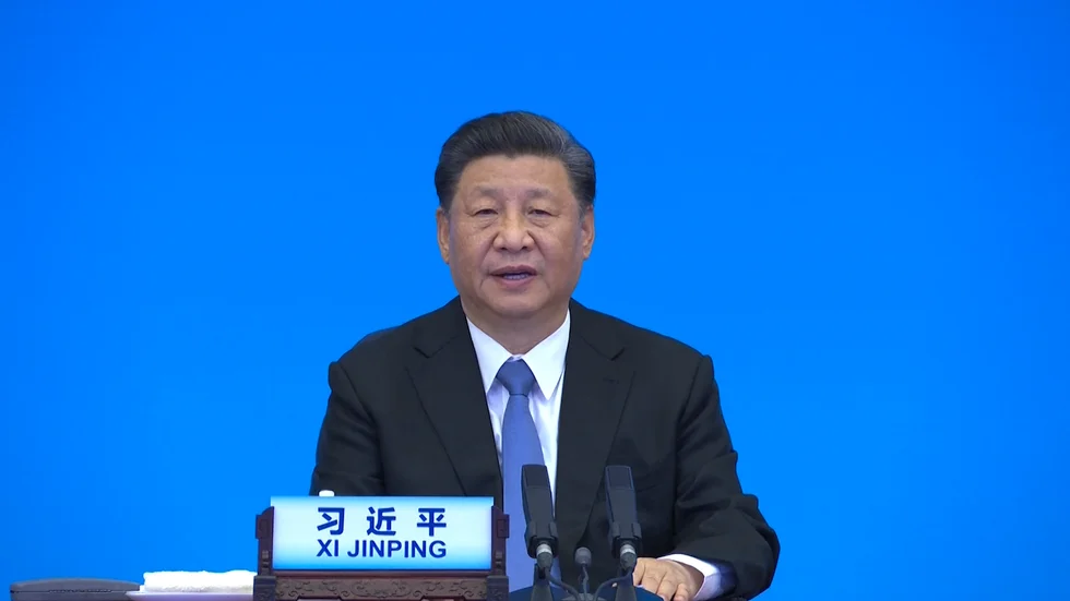 Kinas president Xi Jinping utlovar miljarder doser vaccin till övriga världen. Arkivbild