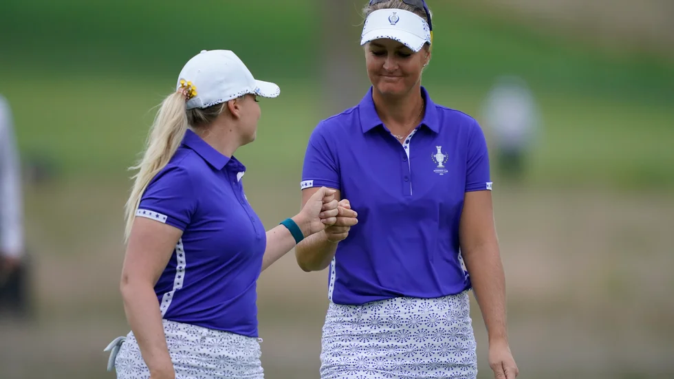 Anna Nordqvist och Matilda Castren fick en fin start på Solheim Cup.