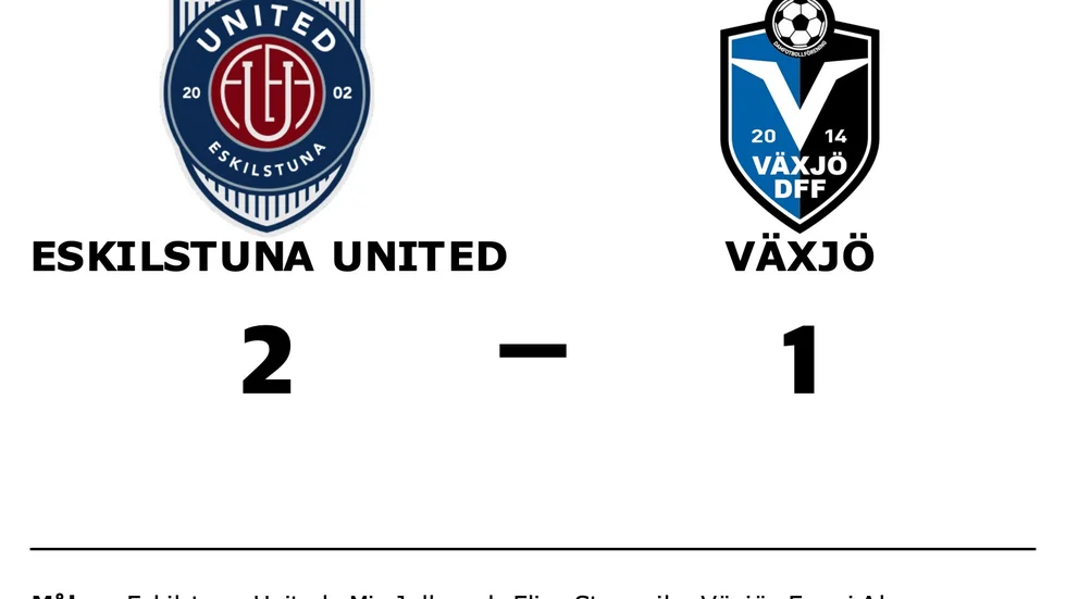 Eskilstuna United DFF vann mot Växjö DFF