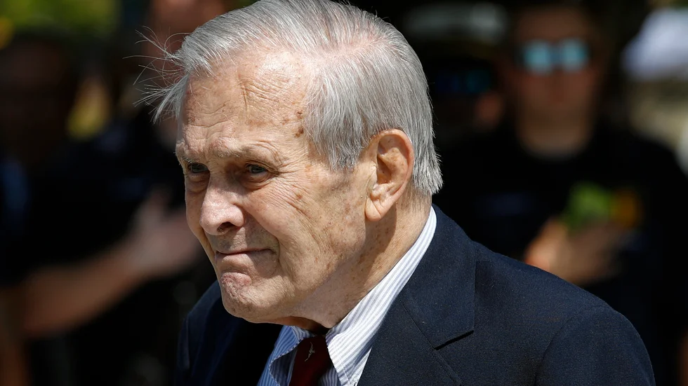 USA:s tidigare försvarsminister Donald Rumsfeld har avlidit, 88 år gammal. Arkivbild från 2019.