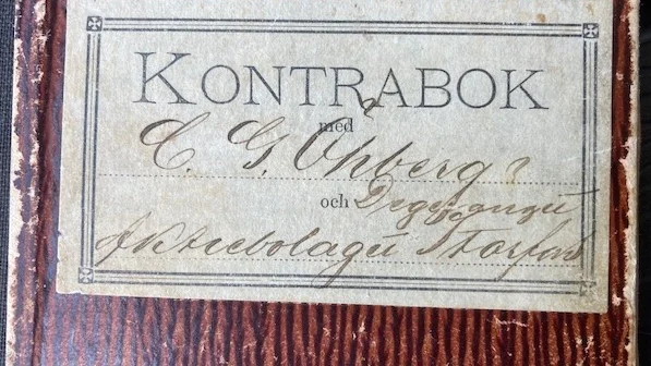 Kontraboken inhandlade Öberg i bolagshandeln för 25 öre.