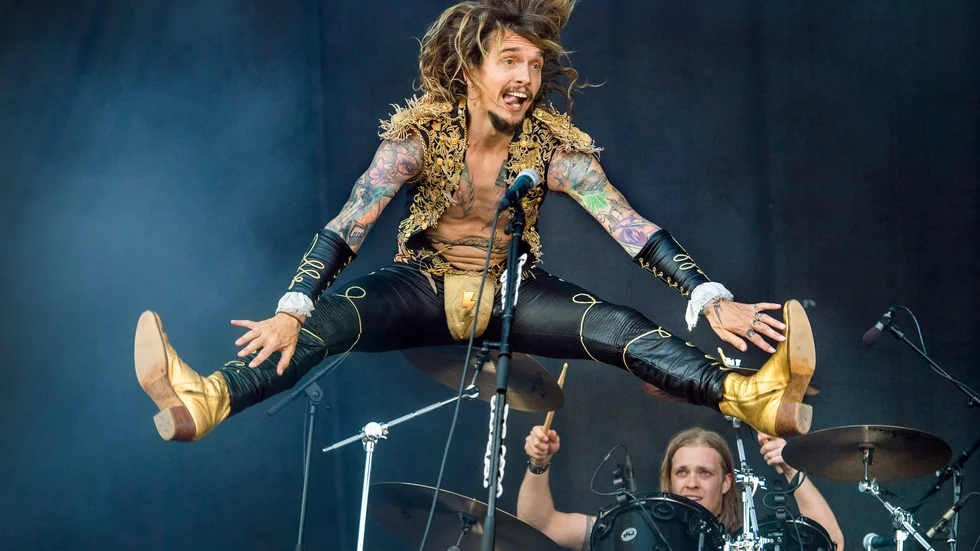 The Darkness släpper sitt sjunde album i höst och meddelar att de ger sig ut på en brittisk turné i vinter. Arkivbild.