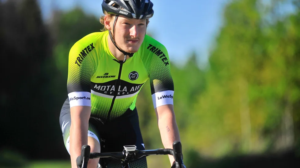 Albin Stålberg har tagit sina första UCI-poäng.