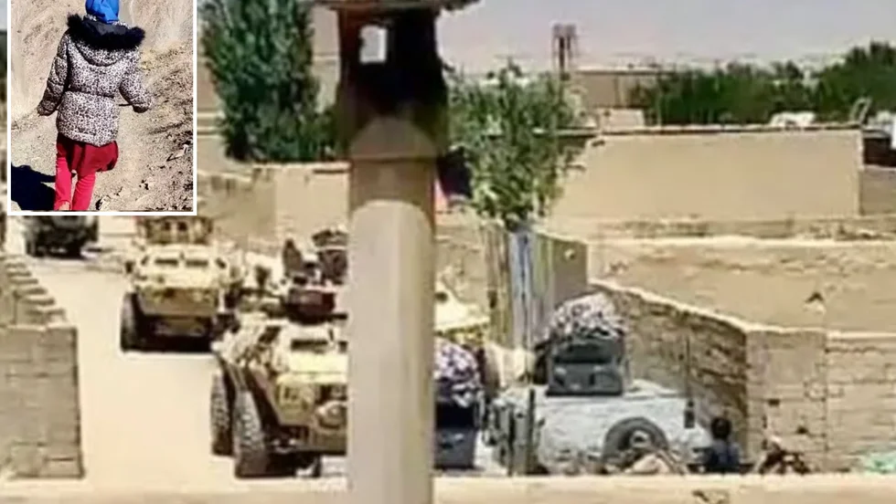 Under tre år bodde "Guldkråkan" i Burgsvik. Nu lever hon farligt i Afghanistan, bilden tagen från hennes fönster i staden Ghanzi.
