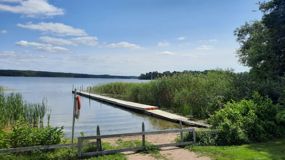 På Fånö badplats förekommer inga rikliga mängder bajsbakterier. 