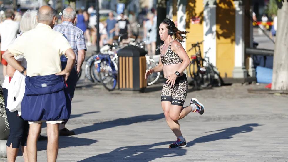 Sara Rais var snabbast av alla som sprang Västervik City Run på plats med tiden 24,55.