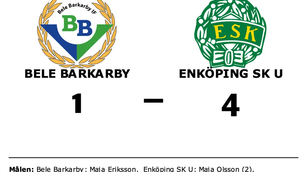 Bele Barkarby förlorade mot Enköping SK U