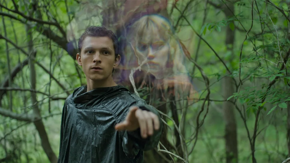 Tom Holland är träffsäker i rollen som Todd, som bokstavligen bär sina känslor utanpå kroppen i "Chaos walking". Pressbild.