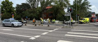 Två till sjukhus efter krock på Brokindsleden