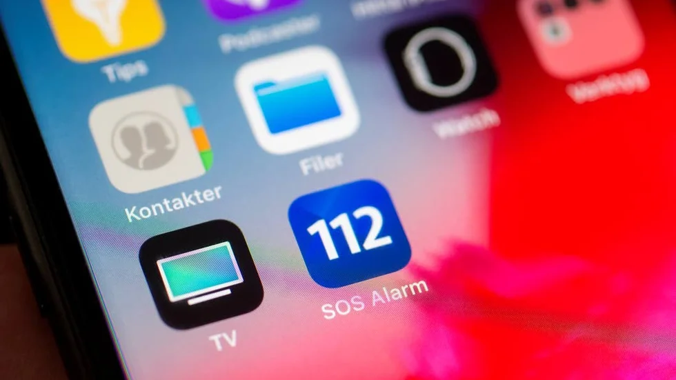 Logotypen till SOS Alarms nya app.