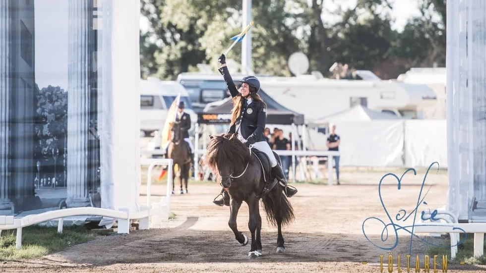 Strängnästjejen Jessica Rydin tog VM-brons i töltklassen T2.