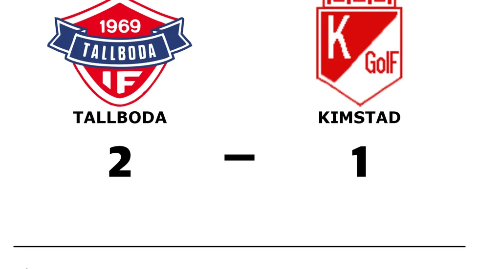 Tallboda IF vann mot Kimstad GoIF