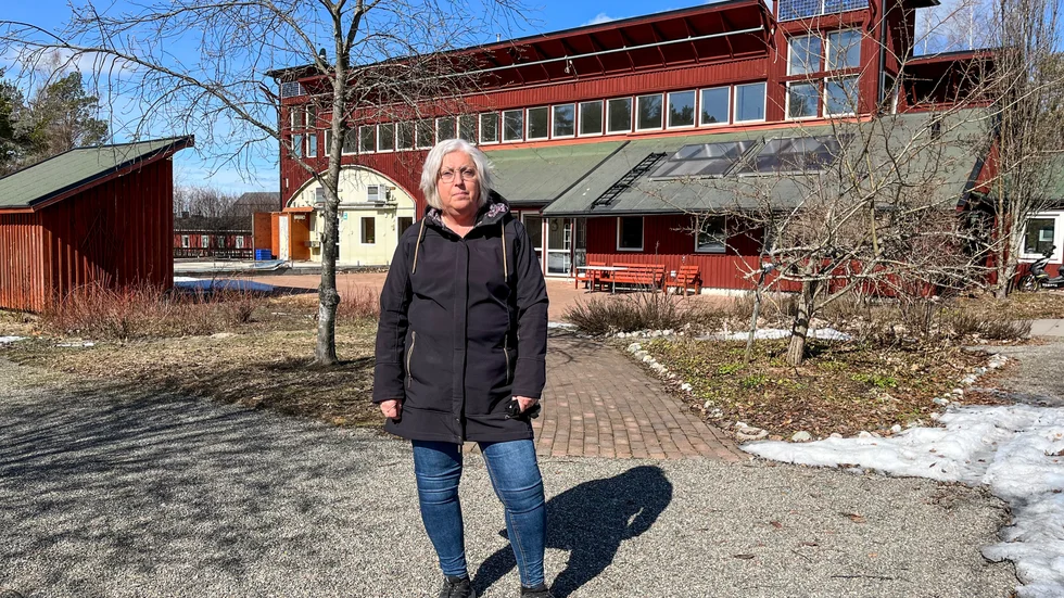 Granparken har stängts för besökare. Karin Flodin har under många år tagit med eleverna på Strömbackaskolans gymnasiesärskola till parken, och är ledsen över att parken inte längre är öppen.