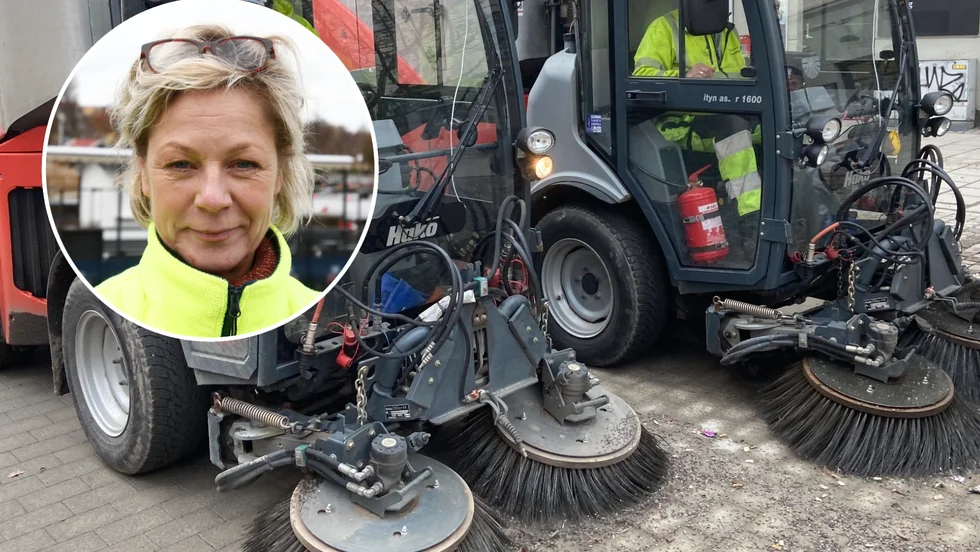 Marie Ollman, chef inom kommunens gatu- och parkenhet, konstaterar att vårstädningen drar ut på tiden.