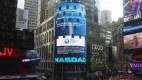 I händelsernas centrum. World Ecological forum marknadsförs på Times Square, New York.