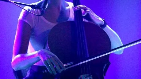 Charlotta Weber Sjöholm, cello, dragspel och bas.