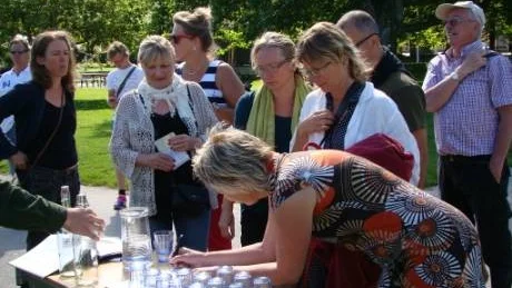 Manifestation i Almedalen mot Nordkalks planerade brott i Bunge.
