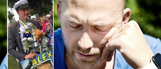 Pappan: "Jag sov i Alex säng i natt"