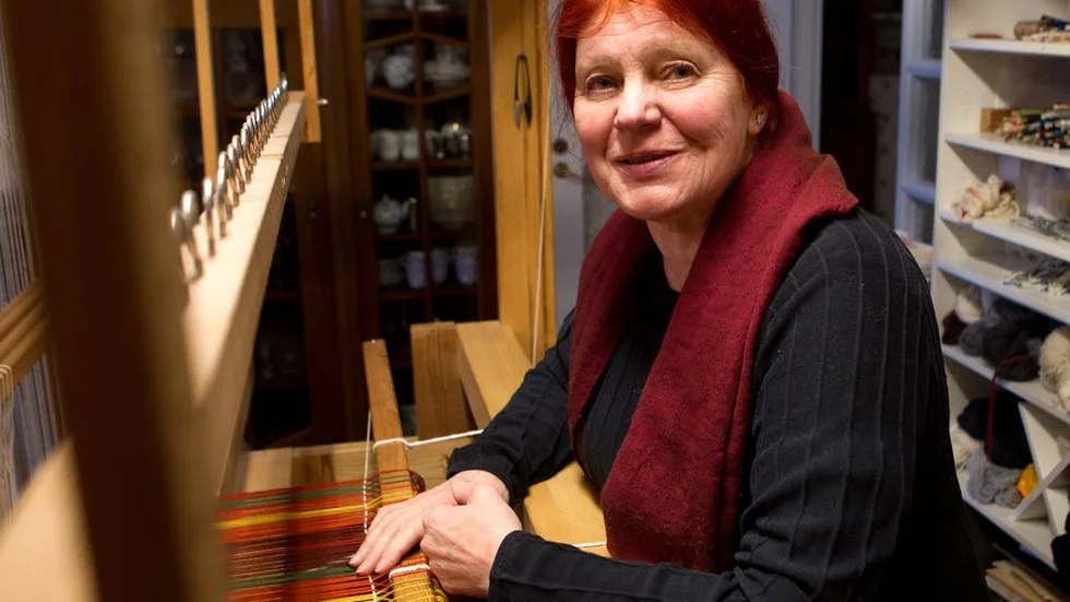 Åsa Martinsson. Mästare i handvävning.