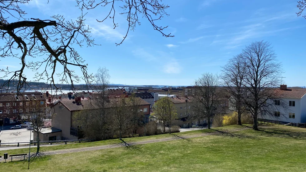 Utsikten från Utsiktsparken i dag. Men ett 45-metershus på Buntmakaren blir vyn annorlunda.