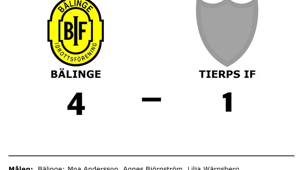 Bälinge IF vann mot Tierps IF