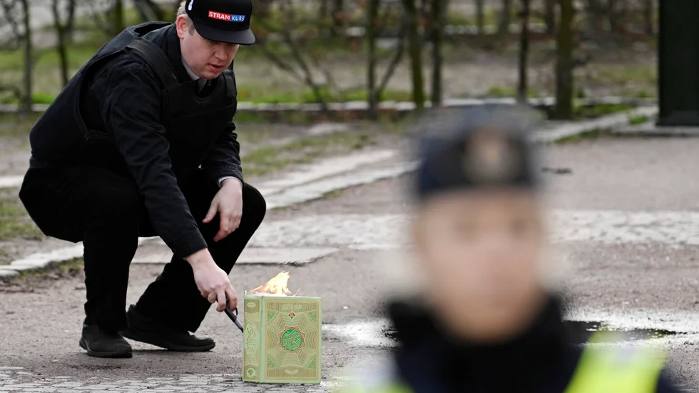 Koranbränning i Malmö, ett brott mot yttrandefriheten, enligt skribenten.