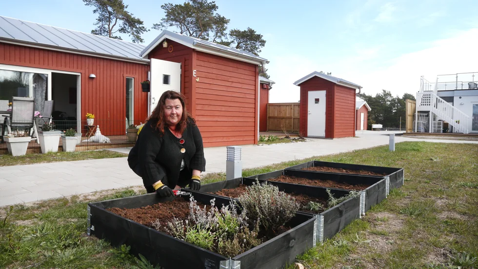 Bostadsrätten på Fårö blev en möjlighet för Jeannette Audirell att komma bort från stan och hon stortrivs med närheten till naturen. "Himlen, alla stjärnor och havsörnarna som seglar över mig", säger hon.