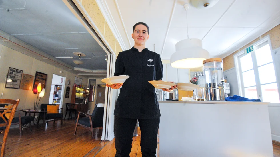 Johanna Björk är kock på Harads Treehotel.