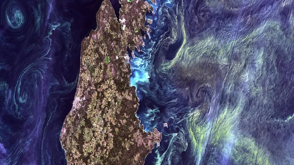Gotland från rymden.