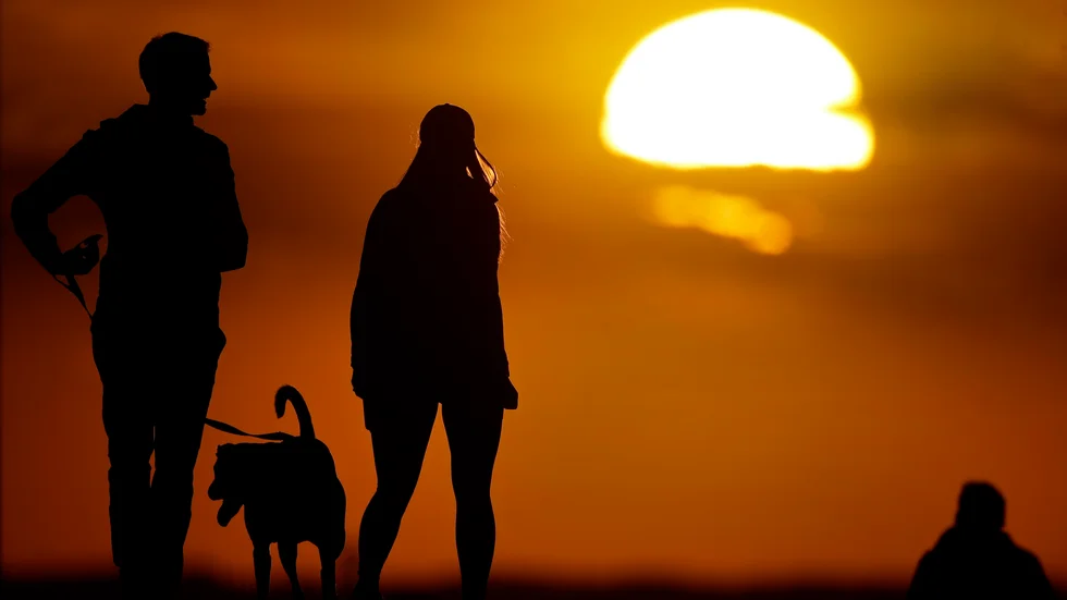Kidnappare, som hade flickvännen och hunden, tvingade honom att gå in på Guldfynd och genomföra bedrägeriet, enligt den åtalade mannen.