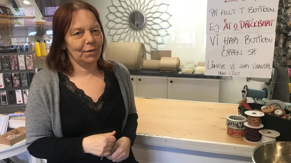 Cicci Trydeus, ägare av Ciccis Heminredning som upphör.