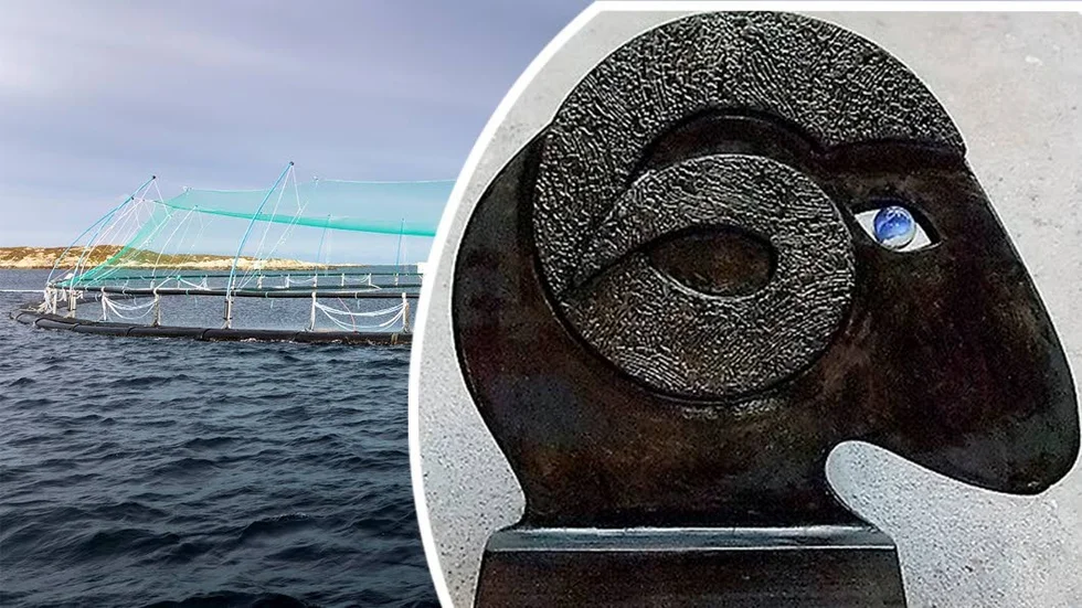 Fiskodlingen på bilden, den bakom Ullbagepriset, har inget med den på södra Gotland att göra.