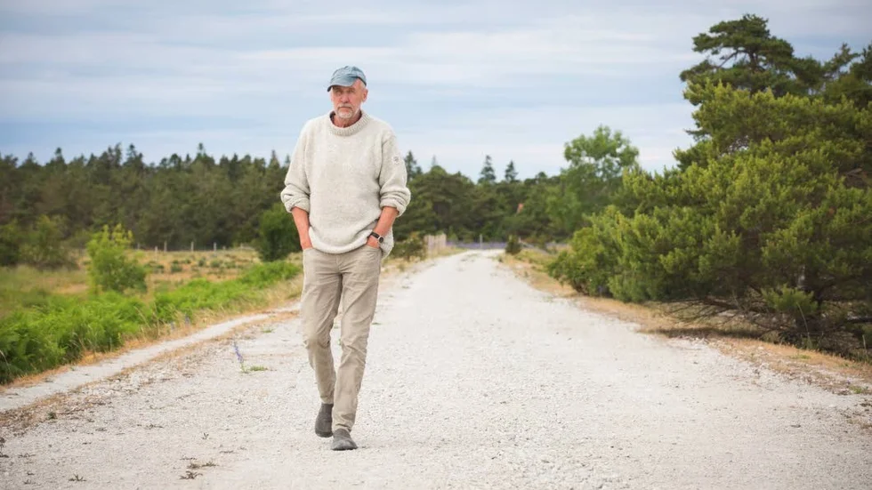 Håkan Nesser tillbringar mycket tid på Furillen.