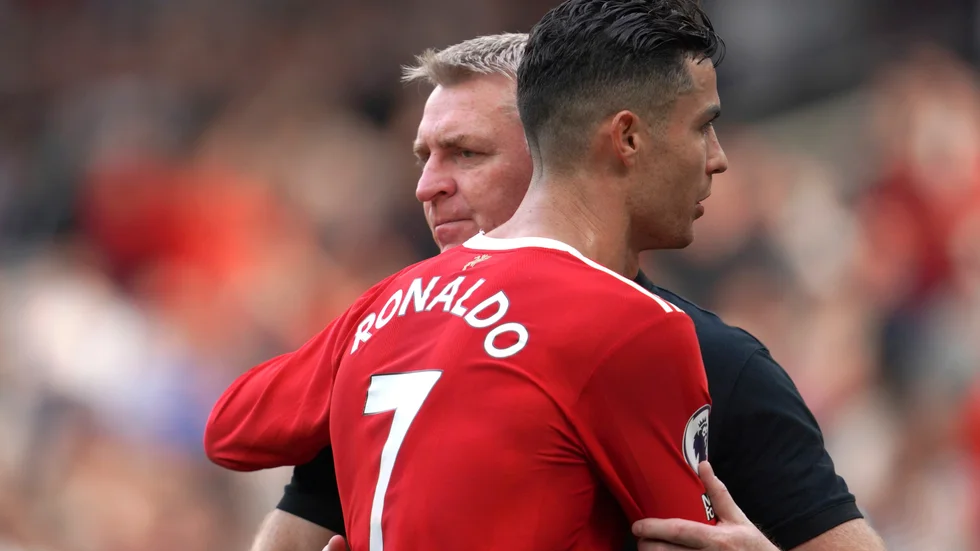 Manchester Uniteds Cristiano Ronaldo kommer inte till spel till kvällens rivalmöte med Liverpool efter sonens död. Arkivbild.