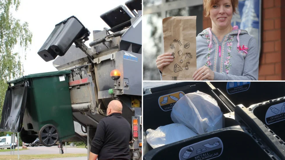 Sedan 2017 används fyrfackskärl där villaägare och fritidshusägare får sortera förpackningar, tidningar, matavfall och brännbart restavfall. "Får man en felsorteringsavgift tror jag att det ska mycket till för att man ska få en till", säger renhållningsingenjör Eva Karlsson.