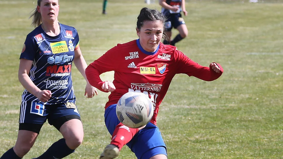 Borens IK, här på Visborgsvallen på Gotland senast mot P18 IK, har ännu inte gjort mål i återkomsten i ettan. Nu stundar riktig hemmapremiär mot Sätra.