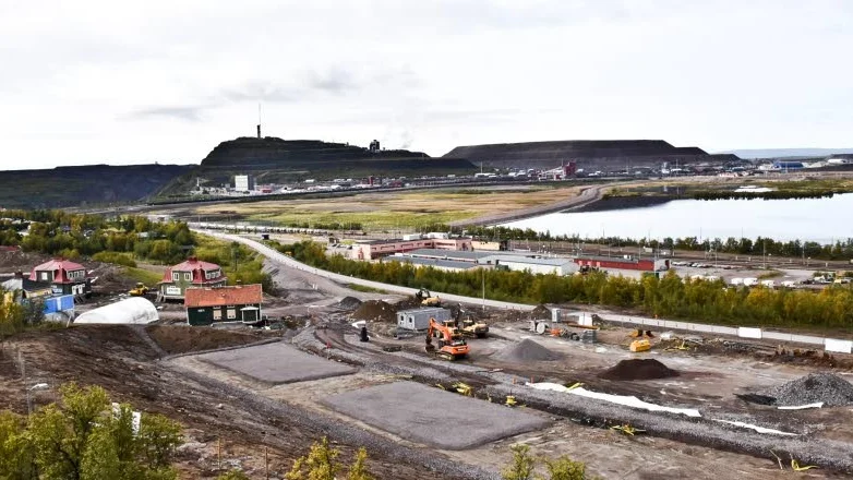 LUOSSAVAARA. Här ligger det nya kulturområdet vid Luossavaara längs E10:an.