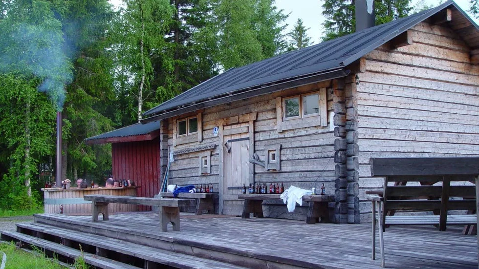 Bastubad. Byabastun i Kukkolaforsen.