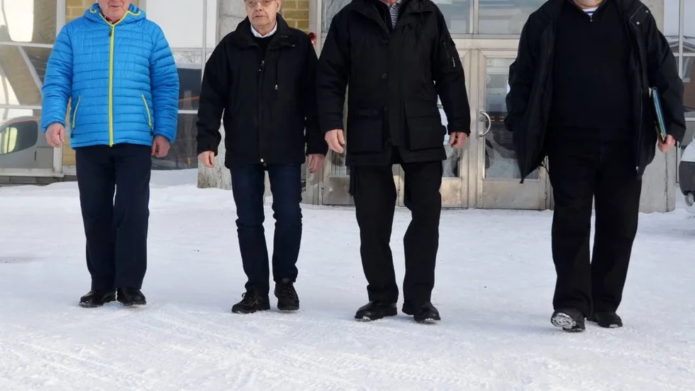 "SÄG NEJ TILL FÖRSLAGET!" Uppmaningen från Eero Kinnunen, Martin Lång, Lennart Waara och Jan Bergendorff.