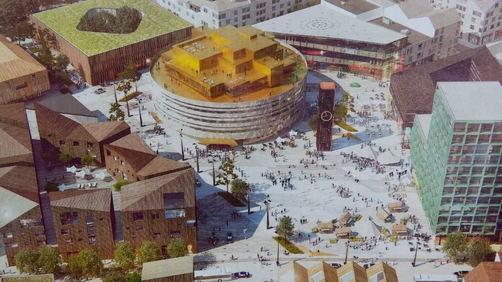 Kritisk placering. Att resecentrum med nya järnvägsstationen placeras i anslutning till nya centrumkärnan (se skiss ovan) är läsarnas val enligt omröstningen på nsd.se