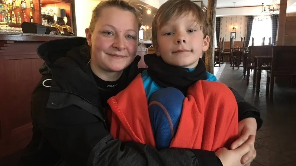 Återfunnen. Vincent Bergdahl, 8, återfanns av skallgångskedjan till mamma Camilla Dahlbergs lättnad.