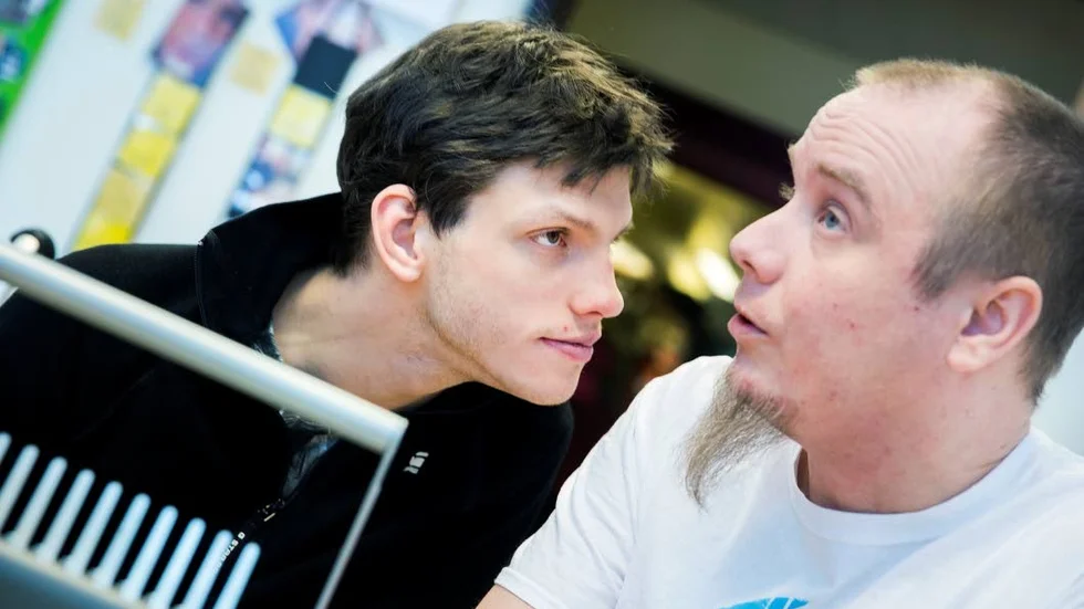 Kompisar. Simon Moritz och Andreas Nilsson har blivit goda vänner efter åren tillsammans.