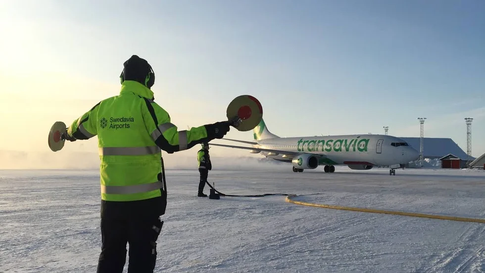 Charter från Holland. På lördagen landade det första av fem charterflyg denna vinter med holländska turister på Kiruna airport. Det är turoperatören Voigt Travel som tar turisterna till Kiruna.