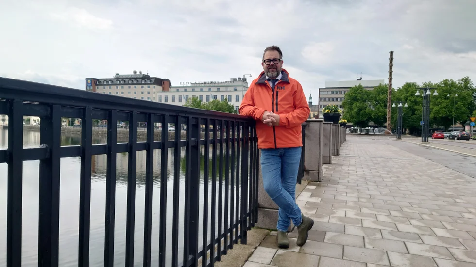 Jari Puustinen är gruppledare för Moderaterna i Eskilstuna. Partiets mål? Att det inte ska finnas några utsatta områden i Eskilstuna 2024.