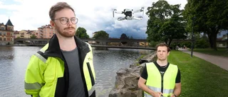 Eskilstunaåns näckrosor övervakas – med drönare: "Underlättar vår planering för var vi vill klippa"